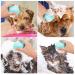 Molain Silicone Dog Cat Bath Brush Comb - Soft Grooming & Massage Brush with Shampoo Dispenser (Blue) - Buy Online on SooperMarket.com