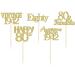 Gold Glitter 80th Birthday Cupcake Toppers - Vintage 1942 | Awesome Since 1942 | Hello 80 | Seventy & Fabulous Cake Decorations - Buy Online on SooperMarket.com