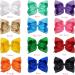 Cellot Boutique 12 Pcs Big Hair Bows Clips for Teens Girls - 8 Grosgrain Ribbon, Durable Metal Clips - Perfect for Girls, Toddlers, Teenagers - Buy Online on SooperMarket.com