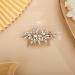 Chargances Crystal Bridal Hair Comb - Gold Wedding Rhinestone Hair Side Clip for Bride, Handmade Hair Accessory for Wedding & Prom - Buy Online on SooperMarket.com