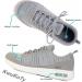 KWUKOTY Men's Walking Shoes Wide Size 7.5-12, Orthopedic Plantar Fasciitis Relief, Diabetic Comfort, Grey - Buy Online on SooperMarket.com