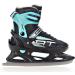 Raven Adjustable 2-in-1 Inline & Ice Skates - Professional ABEC7 Shock Absorbing Triple Foam Black/Mint (Size 38-42) - Buy Online on SooperMarket.com