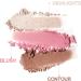 RoseFlower 3-in-1 Highlighting Blush & Contour Palette | Portable Concealer Set for All Skin Types | Makeup Gift for Girls & Women - Buy Online on SooperMarket.com