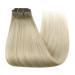 Youngsee Clip In Extensions - Real Hair Blond Ombre 30cm Dark Ash Blonde & Platinum Highlights - 80g Remy Hair - 7Pcs #18/60a/60 - Buy Online on SooperMarket.com
