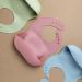 Silicone Baby Feeding Set - Dinosaur Shape Bib & Plate | Baby Suction Dishes - Green (SB008) - Buy Online on SooperMarket.com