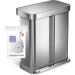 simplehuman Custom Fit Drawstring Trash Bags - 60 Count, 30-35 Liter, White - Pack of 3 - Buy Online on SooperMarket.com