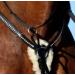 Tysons Breeches 5 Point Breastplate - Halla Lambskin Rhinestone Glitter Leather Black with Martingale for Thoroughbreds - International Shipping Available - Buy Online on SooperMarket.com