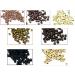 Kiara World 100 Silicone Lined Nano Rings Micro Links Beads for Hair Extensions 3mm (Blonde)