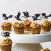 25PCS Dragon Cupcake Toppers Glitter Fantasy Birthday Cupcake Flying Dragon Cupcake Toppers Theme Baby Shower Kids Birthday Party Cake Decorations Supplies Black - Buy Online on SooperMarket.com