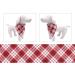 Lionet Paws Bandana for Dogs | Triangular Headscarf & Towel | Red Checked Design | Fits Small to Large Dogs - 1 Pack - Buy Online on SooperMarket.com