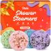 Meto Shower Steamers Aromatherapy (4 Count)  Bath Bombs with Essential Oils and Various Scents (Rose  Eucalyptus  Lavender  Mint). Self Care and Anxiety Relief  Birthday Gifts for Women and Men 4 Count (Pack of 1)