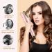 Auto Hair Curler - Automatic Curling Iron Wand with Rotating Barrel 4 Temps & 3 Timer Settings - Dual Voltage Fast Heating Gold - Buy Online on SooperMarket.com
