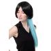 Buy WIG ME UP Sexy Girly Cosplay Wig - Black Bob & Long Light Blue Cyan Braid Ponytail SA074-2HTF2513 | International Shipping Available - Buy Online on SooperMarket.com