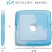 Cool Coolers by Fit + Fresh - Slim Reusable Ice Packs (4PK) for Lunch Boxes, Camping, & Beach Coolers - Long-Lasting Blue - Buy Online on SooperMarket.com