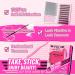 PRO Self Adhesive Eyelashes Kit - 120pcs Press On Lashes Lash Fixative & Remover Easy Home Application | Velvety D-10-18mix Eyelash Extension Set - Buy Online on SooperMarket.com