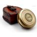 KHUMYAYAD Brass Pocket Compass - Antique Handmade Compass with Leather Case | Fully Functional & Stylish Travel Accessory - Buy Online on SooperMarket.com