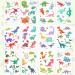 Glow in the Dark Dinosaur Temporary Tattoos - Easy to Use and Choose Your Favorite Design - Buy Online on SooperMarket.com