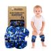 Simply Kids Baby Knee Pads for Crawling (2 Pairs) | Protector for Toddler Infant Girl Boy (2nd Gen) Ocean Camo