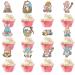 Colorful Easter Cake Decorations Set Of 12pcs Rabbit Gnomes Cupcake Toppers Spring Theme Decor Easter Party Supplies Dessert Decor