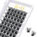 Lash Clusters D Curl 16mm DIY Eyelash Extensions 72 Clusters Lashes C D Curl B&Q LASH Mega Volume Individual Lashes Eyelash Clusters Extensions Individual Lashes Cluster DIY at Home (NM-D-16mm) B 02 D-16 mm