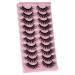 Josiezoey Fluffy Wispy Mink False Eyelashes - Natural Look, Light Volume | 10 Pairs Pack - D2-11-20mm-CAT - Buy Online on SooperMarket.com