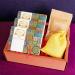 Ghasitaram Gifts Jaiccha Lohri Sweets Gachak hampers Lohri Hamper Box of Til Laddoo Khajoor Gachak Revadi Pouch and namkeen
