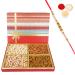 Jaiccha Ghasitaram Rakhi Gifts for Brothers Fruit n Nut Dryfruit Box 1000 GMS with Pearl Rakhi Fruit n Nut Dryfruit Box 1000 GMS with Rakhi