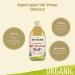 De Nigris Organic Apple Cider Vinegar 16.9 Oz (500ml) | Raw & Unfiltered with Mother | Source of Functional Elements for Metabolism Balance | Organic ACV - Buy Online on SooperMarket.com