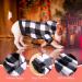 Frienda Plaid Dog Hoodie with Hat - Warm Winter Pet Clothes for Small Medium Puppy (Medium) - Buy Online on SooperMarket.com