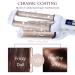 Professional Ceramic Hair Crimper Iron 3 Barrel 0.6 inch - Instant Curls & Crimping Hair Curling Iron - Valentines Day Gift for Women - Gold & White - Buy Online on SooperMarket.com