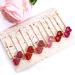 12 Pack Boderier Valentine's Day Heart Bobby Pins - Red Enamel Rhinestone Hairpins for Women & Girls - Buy Online on SooperMarket.com