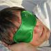 LARGE-XL Size Green Satin Sleep Mask for Men and Women | Quality Travel Mask for Sleep Disorders and Insomnia - Buy Online on SooperMarket.com