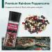 Soeos Salt and Pepper Grinder Set with Rainbow Peppercorns, Black Peppercorns, White Sea Salt, and Pink Salt - 9.8oz (277.82g) Total Spice - Plastic Bottle Grinder Included - Buy Online on SooperMarket.com