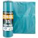 Hinrich's garbage bags 240l extra strong - 15 -roll - 100x125 cm - Extremely tearproof garbage bags - garbage bags made of recycling LDPE - blue sacks - waste bags for garden household & construction site (15 sacks)