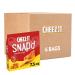 Cheez-It Snap'd Cheese Cracker Chips Thin Crisps Lunch Snacks Double Cheese 45oz Case (6 Bags)