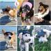 Pawaboo Adjustable Dog Baseball Cap XL Blue - Sun Protection Outdoor Sport Hat for Small Dogs with Ear Holes - Buy Online on SooperMarket.com
