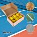 Yellow Outdoor Pickleball Balls 6-Pack - High Bounce & Durable with 40 Holes - Ideal for All Pickleball Paddles - Includes Carry Bag & Handle Straps - Buy Online on SooperMarket.com