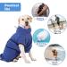 Happy Hachi Microfiber Dog Bathrobe - Super Absorbent & Fast Drying Towel for Small Medium & Large Dogs & Cats - Washable Beach Towel (Blue L) - Buy Online on SooperMarket.com