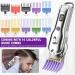 Hatteker Men s Hair Clipper Beard Trimmer Hair Trimmer Shaver for Men Cordless Clippers Professional Barbers Grooming Kit IPX7 Waterproof Rechargeable Colorful Combs Silver - Buy Online on SooperMarket.com
