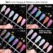 MSRUIOO Color Changing Reflective Gel Nail Polish - Temperature Activated Glitter Polish - Diamond Glitter Silver Pink Purple - Color Changing Gel - Buy Online on SooperMarket.com