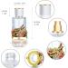 YU FENG 18ml Dragonfly Decorative Glass Spray Perfume Bottle Clear Empty Fine Mist Glass Travel Bottle Retro Refillable Atomizer Containers Decor N5 - Buy Online on SooperMarket.com