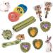Fipases rabbits cake stuff 16 pieces of natural timothy hay kieletzeiten improve dental health for rabbits/chinchilla/guinea pig/hamster/holland lop bunny chilling stuff