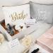 Bride Gift Set - 24 Pieces Bachelorette Proposal, Makeup Bags, Hair Scrunchies, Satin Hair Ties, Wedding Cards - Silver & Gold Theme - Buy Online on SooperMarket.com