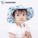 LANGZHEN Beach Sun Protection Hat for Baby Girls | Adjustable Wide Brim Toddler Kids Play Hat | Cherries Design | 1-2 Years - Buy Online on SooperMarket.com