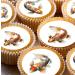 24 Koi edible Pre-Cut party decorations Wafer Paper Cupcake Topper Cake