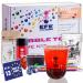 Nordic Schiller Bubble Tea Heimset berry vibes 100% vegetarian and gluten-free boba set blueberry popping boba pearls strawberry syrup and jasmine green tea