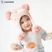 LANGZHEN Polar Bear Pink Winter Hat for Baby Boys Girls 6-12 Months | Earflap Knit Warm Cap with Fleece Lining - Buy Online on SooperMarket.com