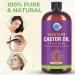 20oz 100% Pure Castor Oil - Cold-Pressed & Unrefined - Hexane-Free BPA-Free - Premium USP Grade for Healthy Skin & Hair - International Shipping Available - Buy Online on SooperMarket.com