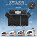 5-in-1 Dog Car Seat Cover for Back Seat | Waterproof & Scratchproof Car Hammock for Dogs | Nonslip & Mesh Window Car Pet Seat Protector with Belt | Fits Cars, Trucks, SUVs | Black 53x59 - Buy Online on SooperMarket.com