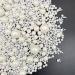 Weraru Edible White Pearl Sugar Sprinkles Candy Mixing Size Baking Edible Cake Decorations Cupcake Toppers Cookie Decorating Celebrations Wedding Shower Party Chirstmas Supplies 130g/ 4.58oz White1